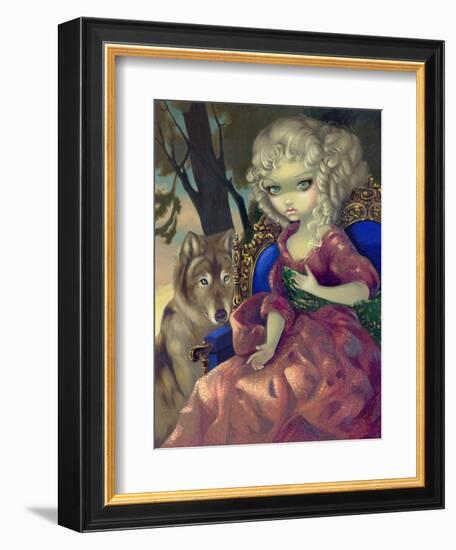 Loup-Garou:? L'Aube-Jasmine Becket-Griffith-Framed Art Print