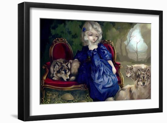 Loup-Garou:? La Tristesse-Jasmine Becket-Griffith-Framed Art Print