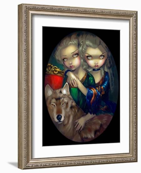 Loup-Garou: Les Jumeaux-Jasmine Becket-Griffith-Framed Art Print