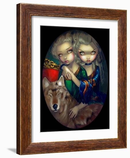 Loup-Garou: Les Jumeaux-Jasmine Becket-Griffith-Framed Art Print