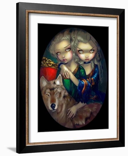 Loup-Garou: Les Jumeaux-Jasmine Becket-Griffith-Framed Art Print