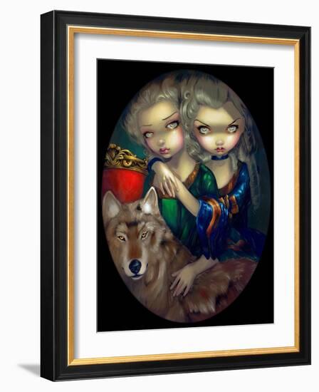 Loup-Garou: Les Jumeaux-Jasmine Becket-Griffith-Framed Art Print