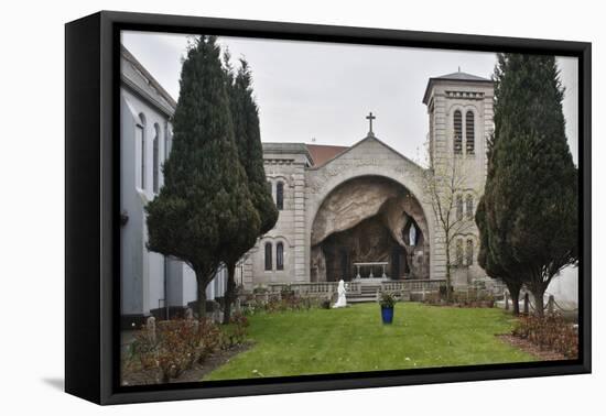 Lourdes Grotto, St Marys Chapel, Belfast, Northern Ireland, 2010-Peter Thompson-Framed Premier Image Canvas