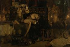Death of the Pharaohs Firstborn Son-Lourens Alma Tadema-Framed Art Print