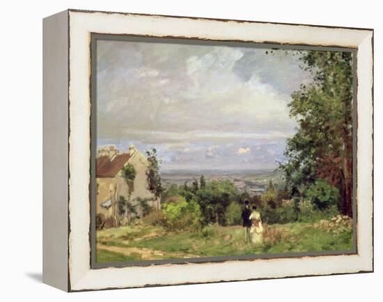 Louveciennes, 1870-Camille Pissarro-Framed Premier Image Canvas