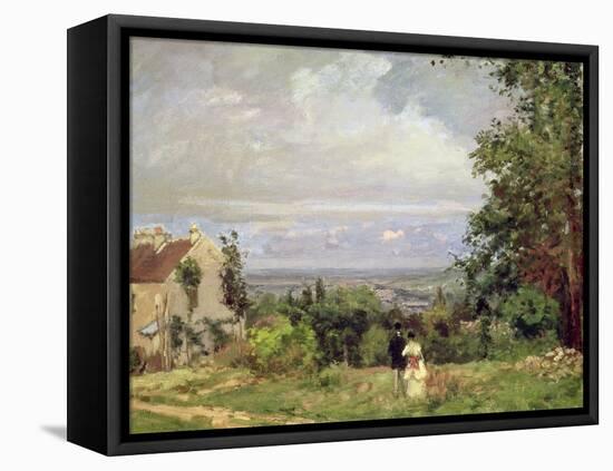 Louveciennes, 1870-Camille Pissarro-Framed Premier Image Canvas