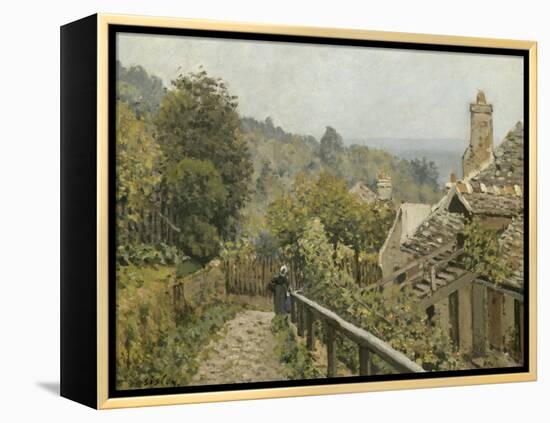 Louveciennes. Sentier de la Mi-Côte dit autrefois Hauteurs de Marly-Alfred Sisley-Framed Premier Image Canvas