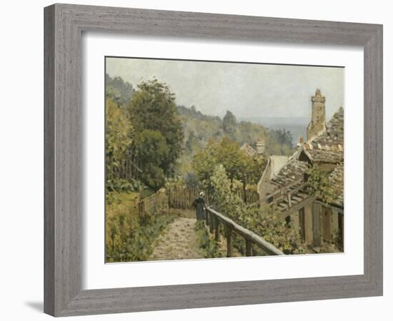 Louveciennes. Sentier de la Mi-Côte dit autrefois Hauteurs de Marly-Alfred Sisley-Framed Giclee Print