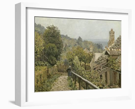 Louveciennes. Sentier de la Mi-Côte dit autrefois Hauteurs de Marly-Alfred Sisley-Framed Giclee Print