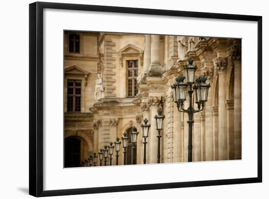 Louvre Lampposts I-Erin Berzel-Framed Photographic Print