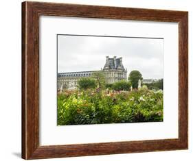 Louvre Museum and Tuileries Garden-Sylvia Gulin-Framed Photographic Print