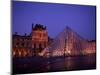 Louvre Museum at Night, Paris, France-Bill Bachmann-Mounted Photographic Print
