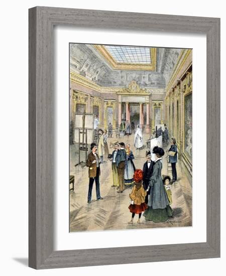 Louvre Museum Rubens Room Paris C1900-Chris Hellier-Framed Giclee Print