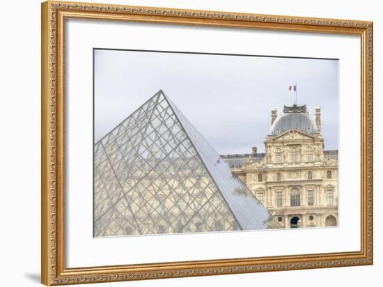 Louvre Palace And Pyramid II-Cora Niele-Framed Giclee Print