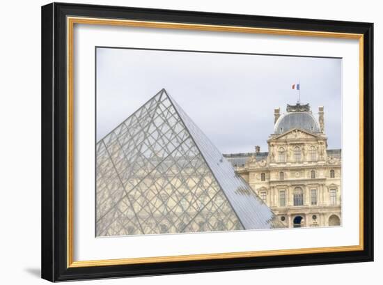 Louvre Palace And Pyramid II-Cora Niele-Framed Giclee Print