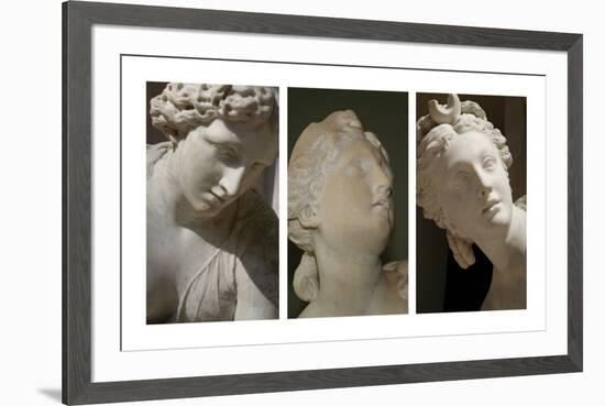 Louvre Triptych-Tony Koukos-Framed Art Print