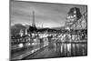 Louvre with Eiffel Tower Vista #2-Alan Blaustein-Mounted Photographic Print