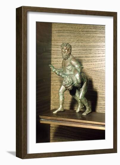 Louvre Wrestlers in Bronze, c2nd century BC-Unknown-Framed Giclee Print