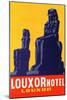 Louxor Hotel Luggage Label-Z-Mounted Art Print