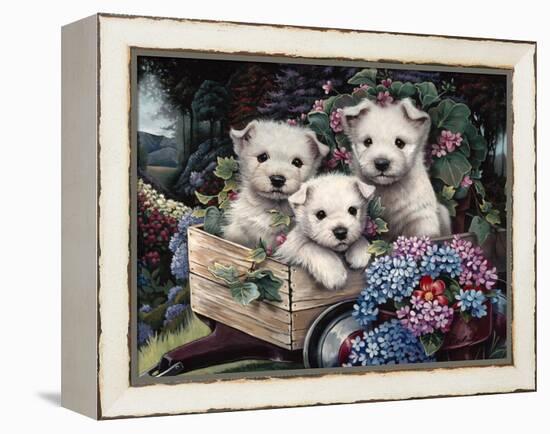 Lovable Westies-Jenny Newland-Framed Premier Image Canvas