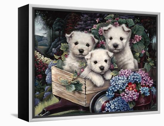 Lovable Westies-Jenny Newland-Framed Premier Image Canvas