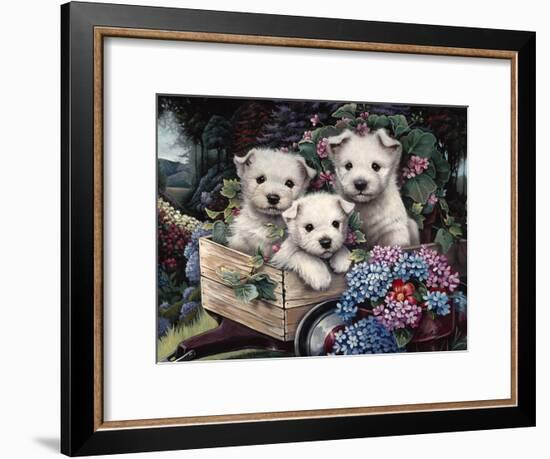 Lovable Westies-Jenny Newland-Framed Giclee Print