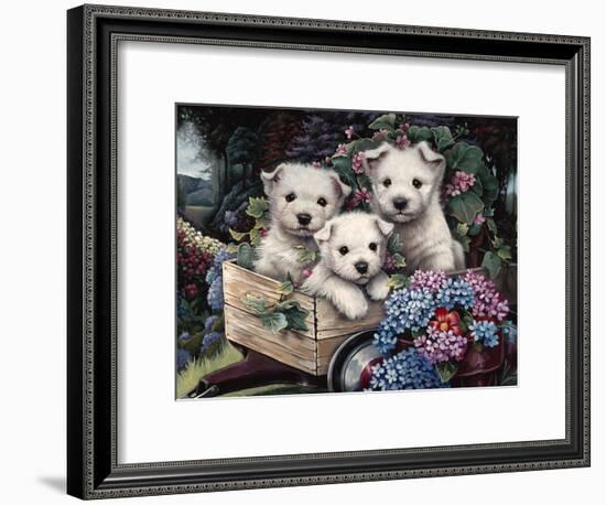 Lovable Westies-Jenny Newland-Framed Giclee Print