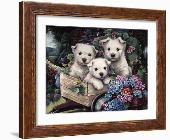 Lovable Westies-Jenny Newland-Framed Giclee Print