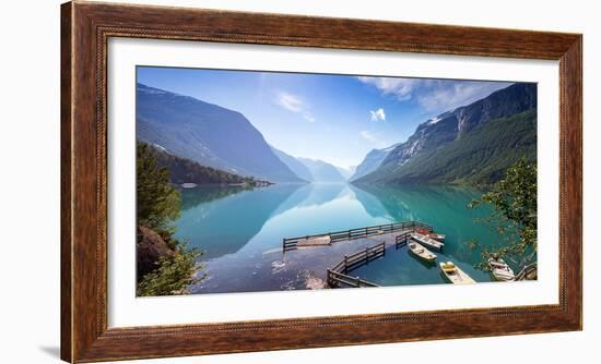 Lovatnet Lake, Norway, Panoramic View-Bogomyako-Framed Photographic Print