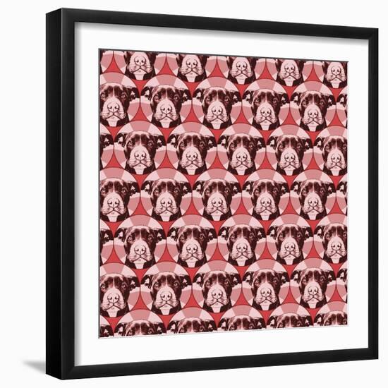 Love a Bull Pattern 1-Dean Russo-Framed Giclee Print