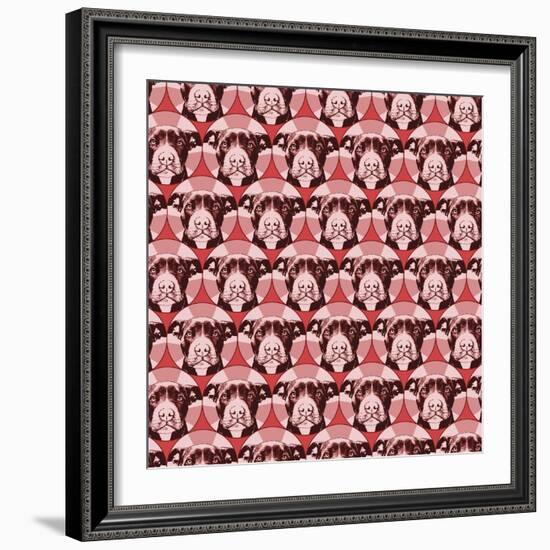 Love a Bull Pattern 1-Dean Russo-Framed Giclee Print