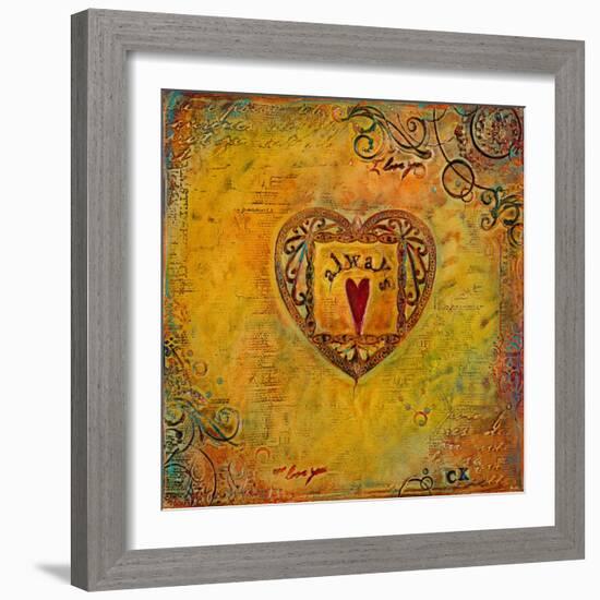 Love Always I-Carolyn Kinnison-Framed Art Print