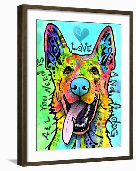 Love and a Dog-Dean Russo-Framed Giclee Print