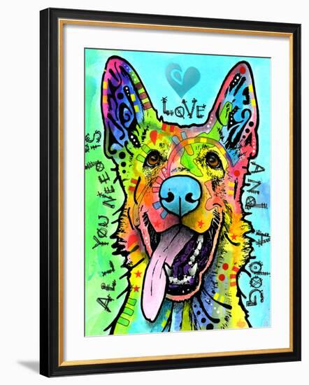 Love and a Dog-Dean Russo-Framed Giclee Print