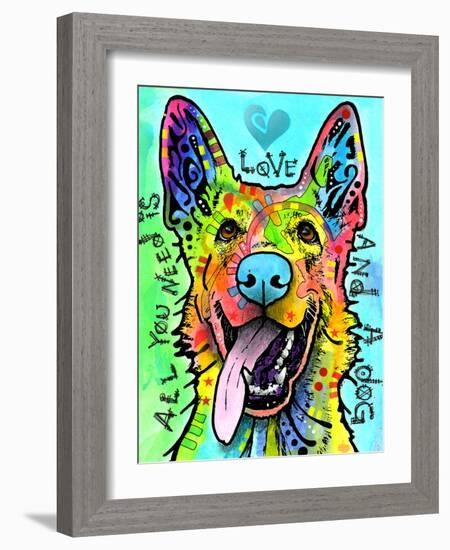 Love and a Dog-Dean Russo-Framed Giclee Print