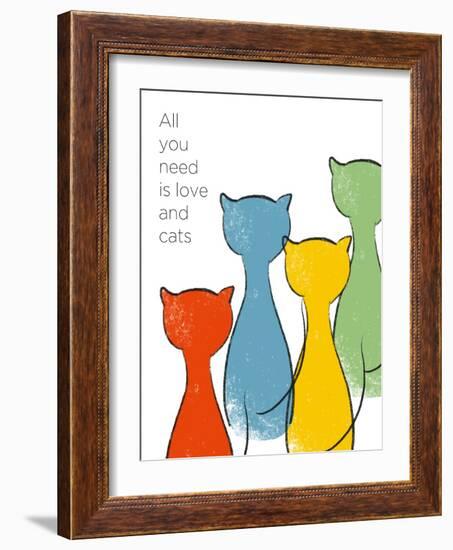 Love and Cats-Anna Quach-Framed Art Print