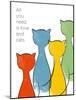 Love and Cats-Anna Quach-Mounted Art Print