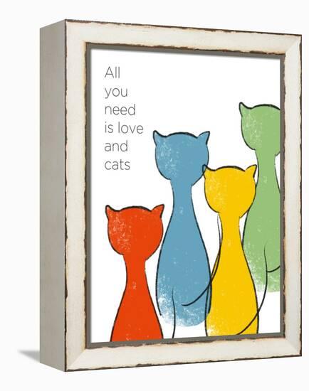 Love and Cats-Anna Quach-Framed Stretched Canvas