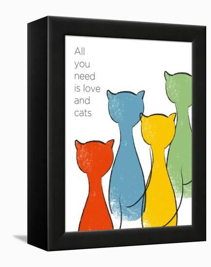 Love and Cats-Anna Quach-Framed Stretched Canvas