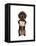 Love and Dachshund-Fab Funky-Framed Stretched Canvas