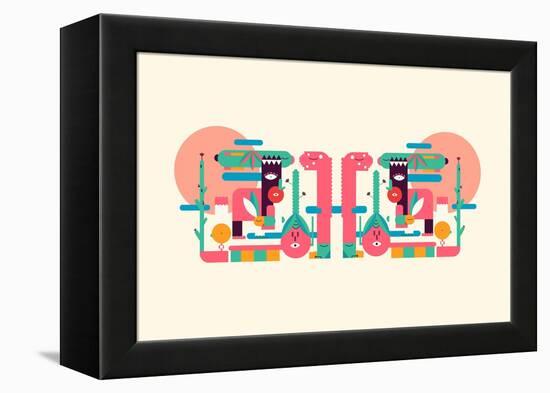 Love and Form-null-Framed Stretched Canvas