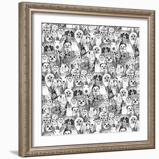 Love and Hugs-Sharon Turner-Framed Art Print