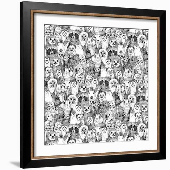 Love and Hugs-Sharon Turner-Framed Art Print