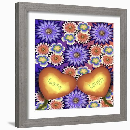 Love And Laugh-Fractalicious-Framed Giclee Print