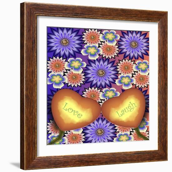 Love And Laugh-Fractalicious-Framed Giclee Print