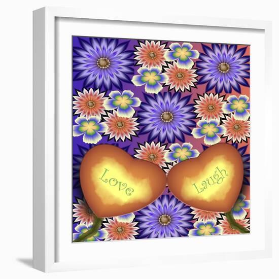 Love And Laugh-Fractalicious-Framed Giclee Print