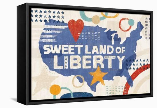 Love and Liberty I-Veronique Charron-Framed Stretched Canvas