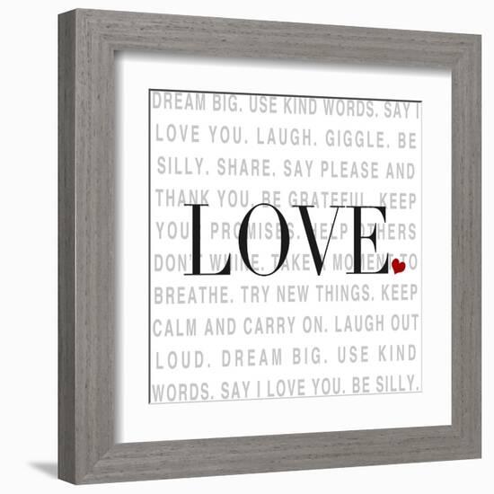 Love and Life I-SD Graphics Studio-Framed Art Print