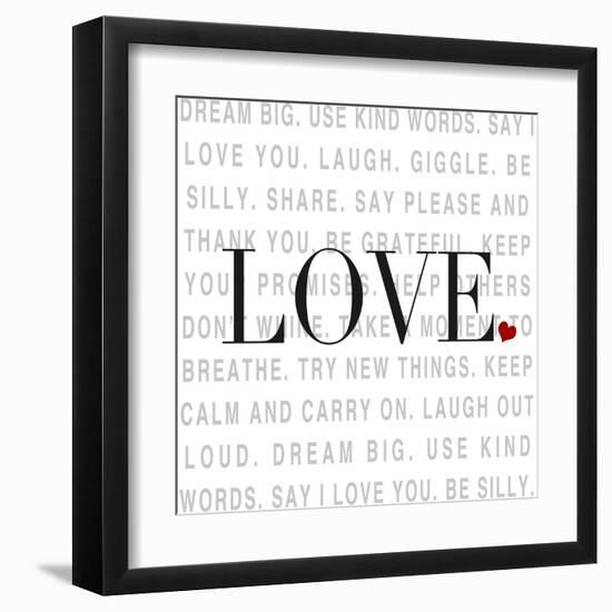 Love and Life I-SD Graphics Studio-Framed Art Print