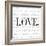 Love and Life I-SD Graphics Studio-Framed Art Print